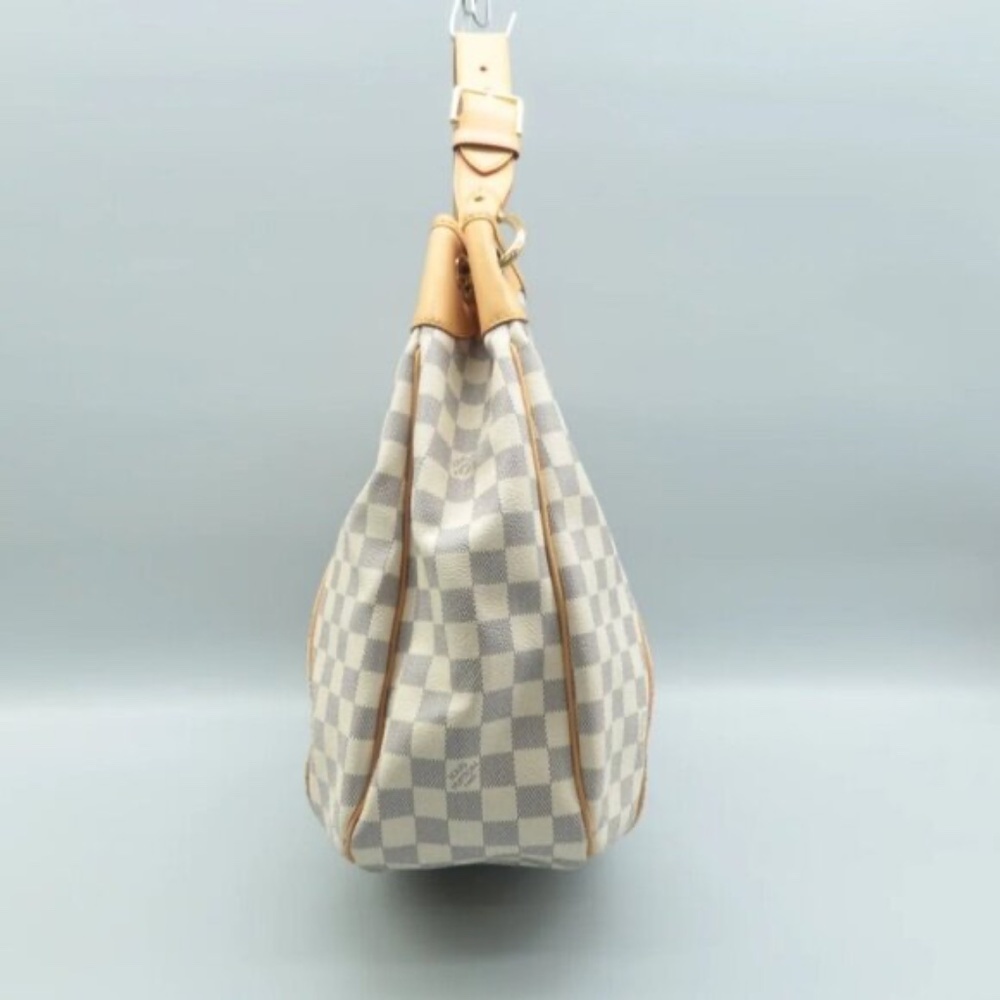 100% Authentic Louis Vuitton Galliera White Damier Azur Canvas Shoulder Bag - Picture 4 of 13